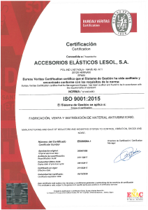 ISO9001-9015 ziurtagiria