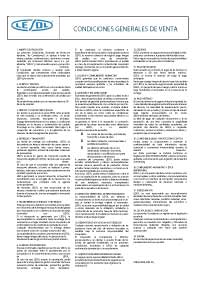 Terms and Conditions of Sale