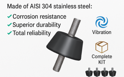 ✨ NOUVEAUTÉ : Supports Antivibratoires A35-INOX ✨ Chez LESOL, nous allons encore plus loin : Le support antivibratoire classique est désormais disponible en acier inoxydable AISI 304 💪.
